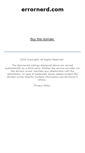 Mobile Screenshot of errornerd.com